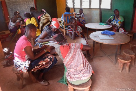 A group of adult learners at Olng’arua School