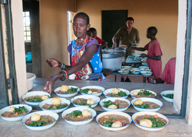 Healthy lunch at Olng'arua School